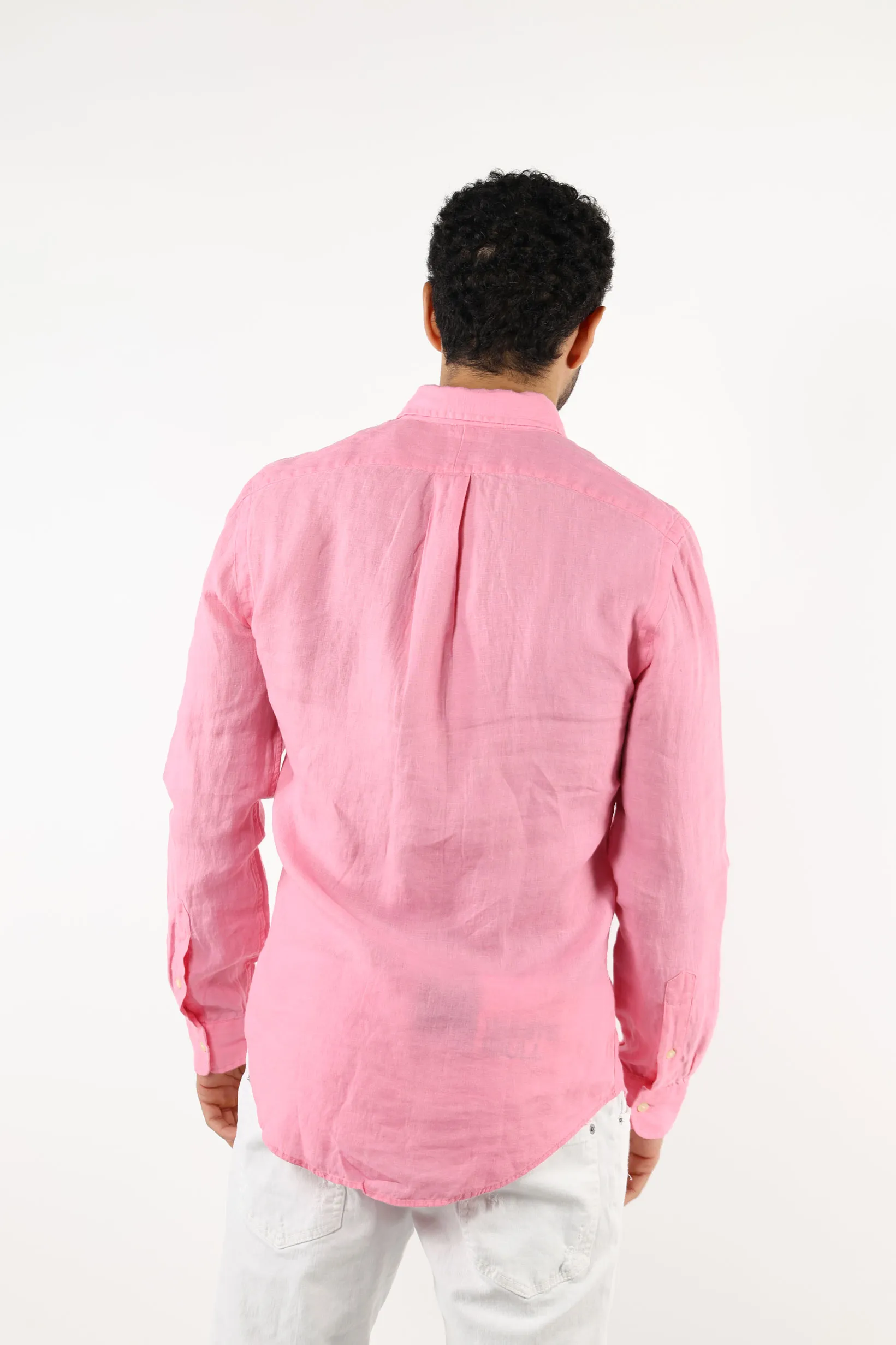 Camisa rosa con minilogo 